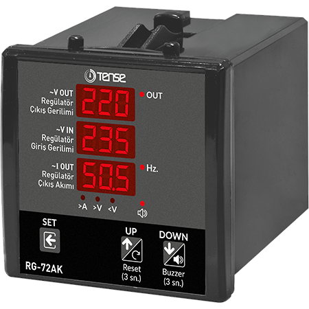 Dijital Voltmetre (Regülatörler için servo ve akım kontrolü) 1V - 300V AC (50/60 Hz) 250A Direkt